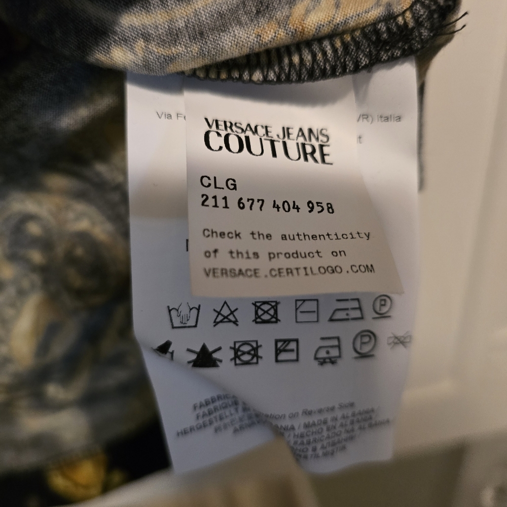 Versace Jeans Couture Black Tee with Gold Accents - Picture 4 of 5